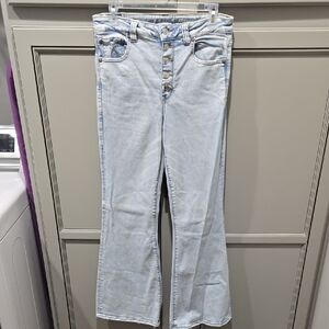 American Eagle Outfitters Light Blue Flare Jeans
